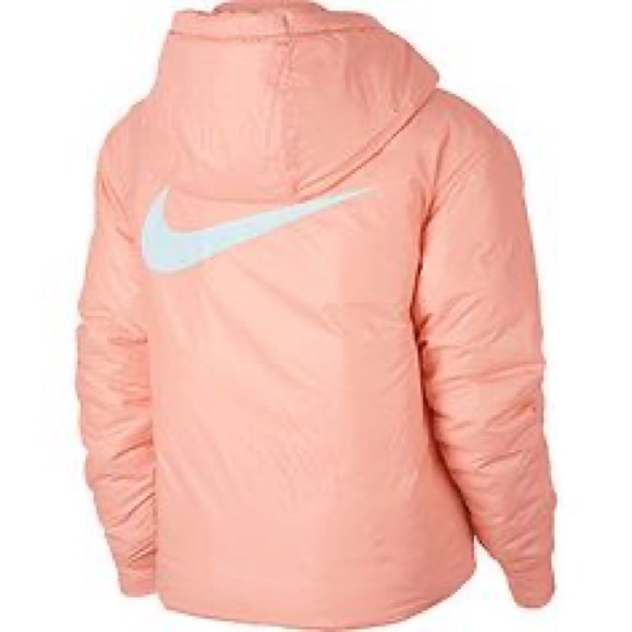 NIKE Storm Pink Reversible Puffer Jacket - Picture 1 of 2